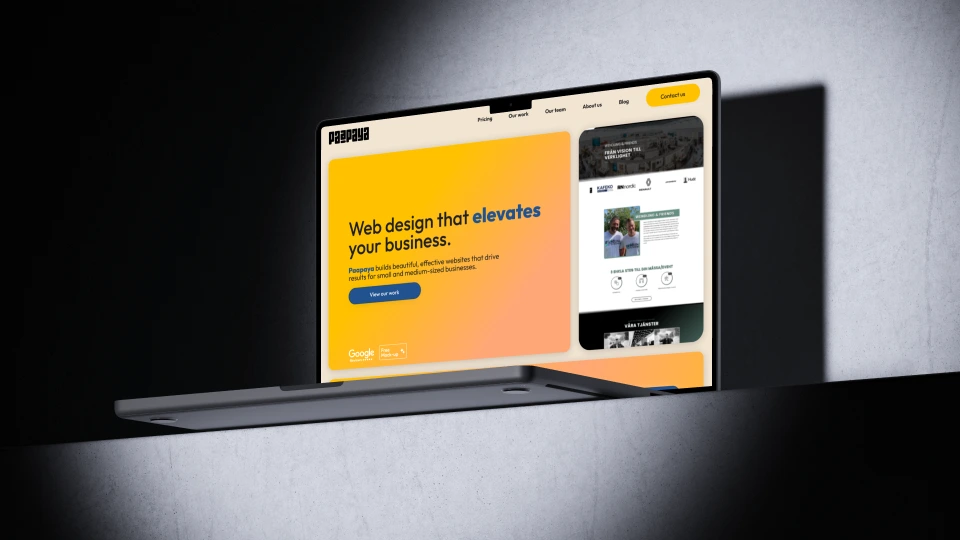 Landing Page MVP Exploration For a Creative Web Design Agency